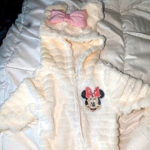 Minnie fur coat hoodie